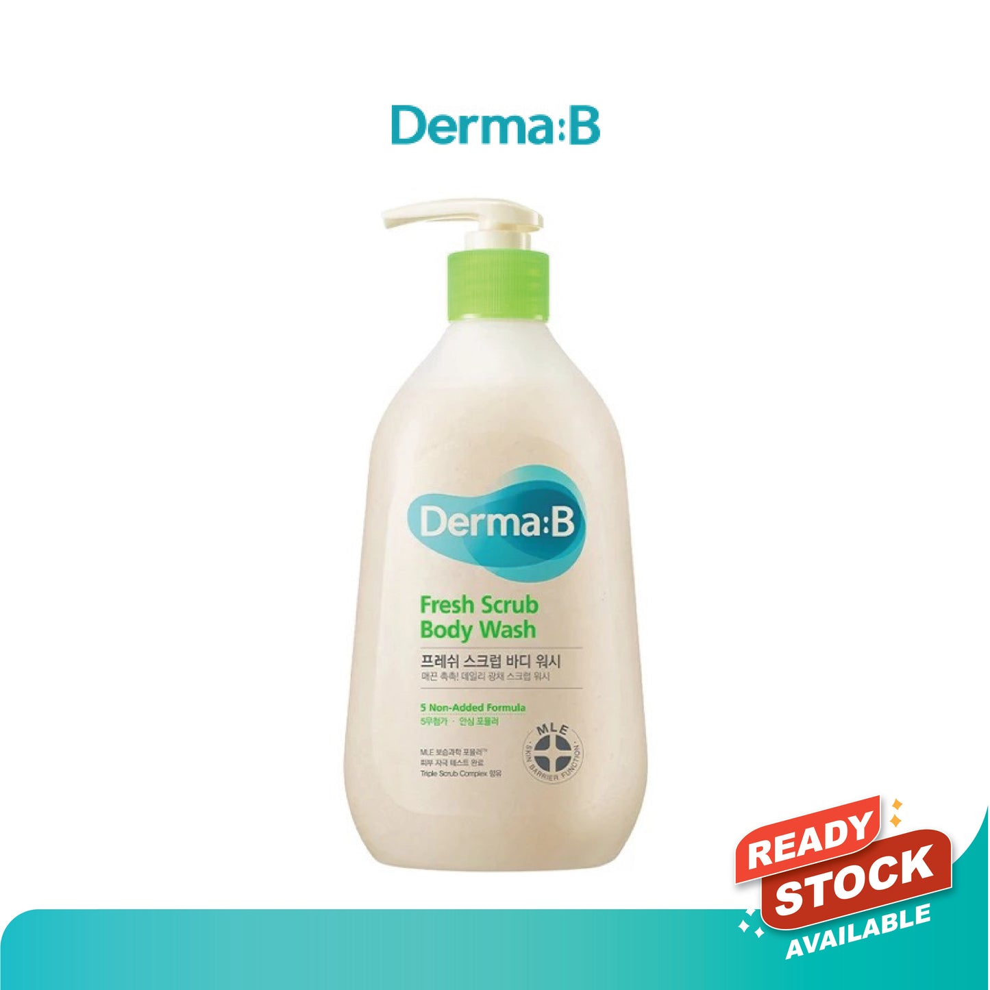 Derma:B Fresh Scrub Body Wash 420ml MaysonBeauty