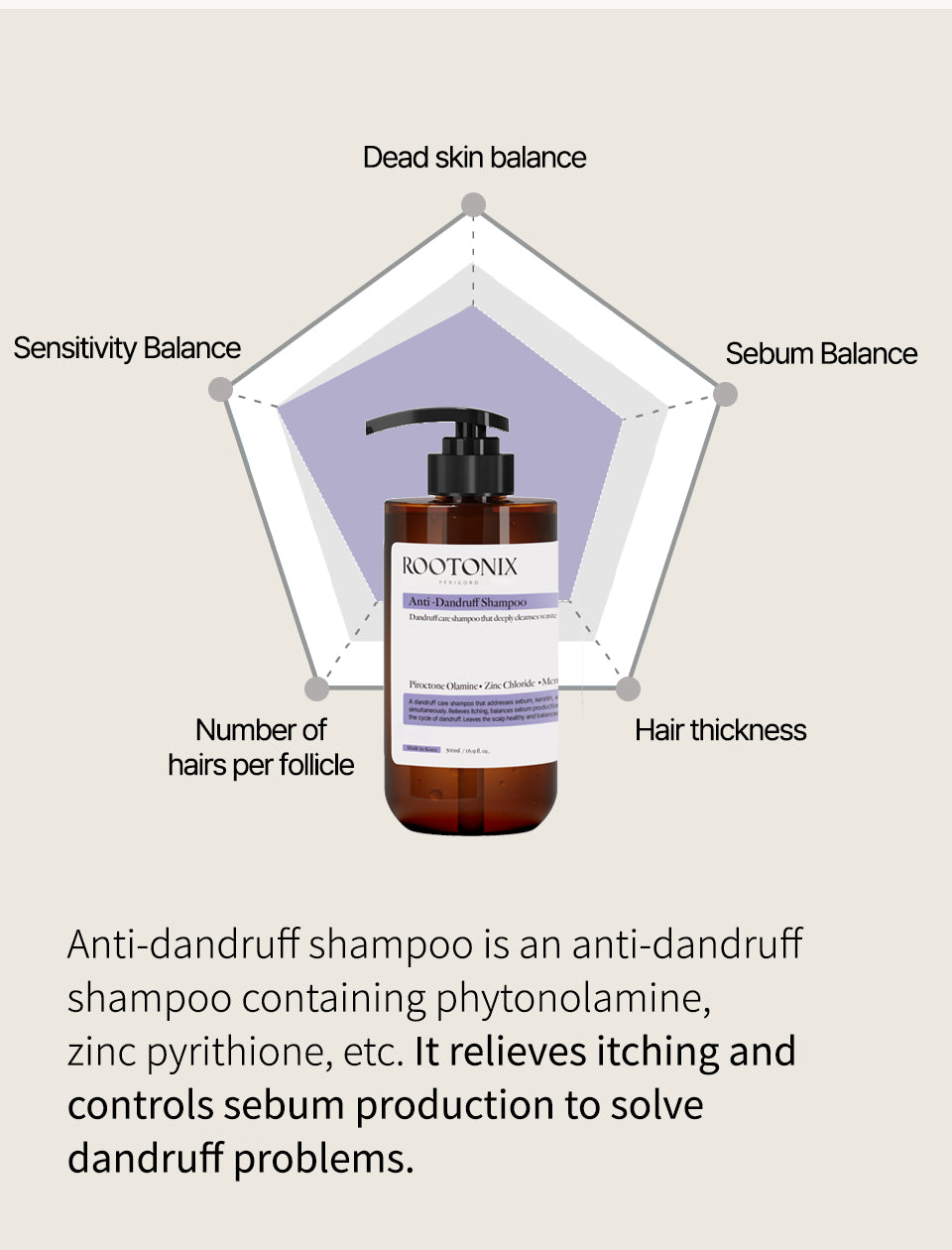 ROOTONIX Anti-Dandruff Shampoo – 500ml Mayson Essentials Pte Ltd