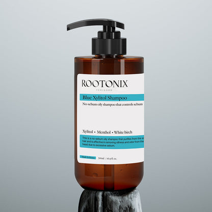 ROOTONIX Blue Xylitol Shampoo For Oily Scalp – 500ml Mayson Essentials Pte Ltd