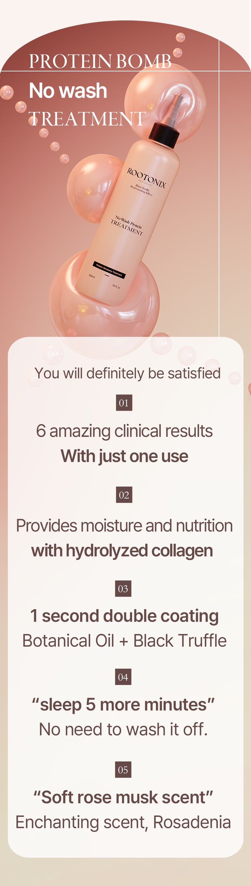 Roobliss No Wash Protein Treatment 300ml Mayson Essentials Pte Ltd