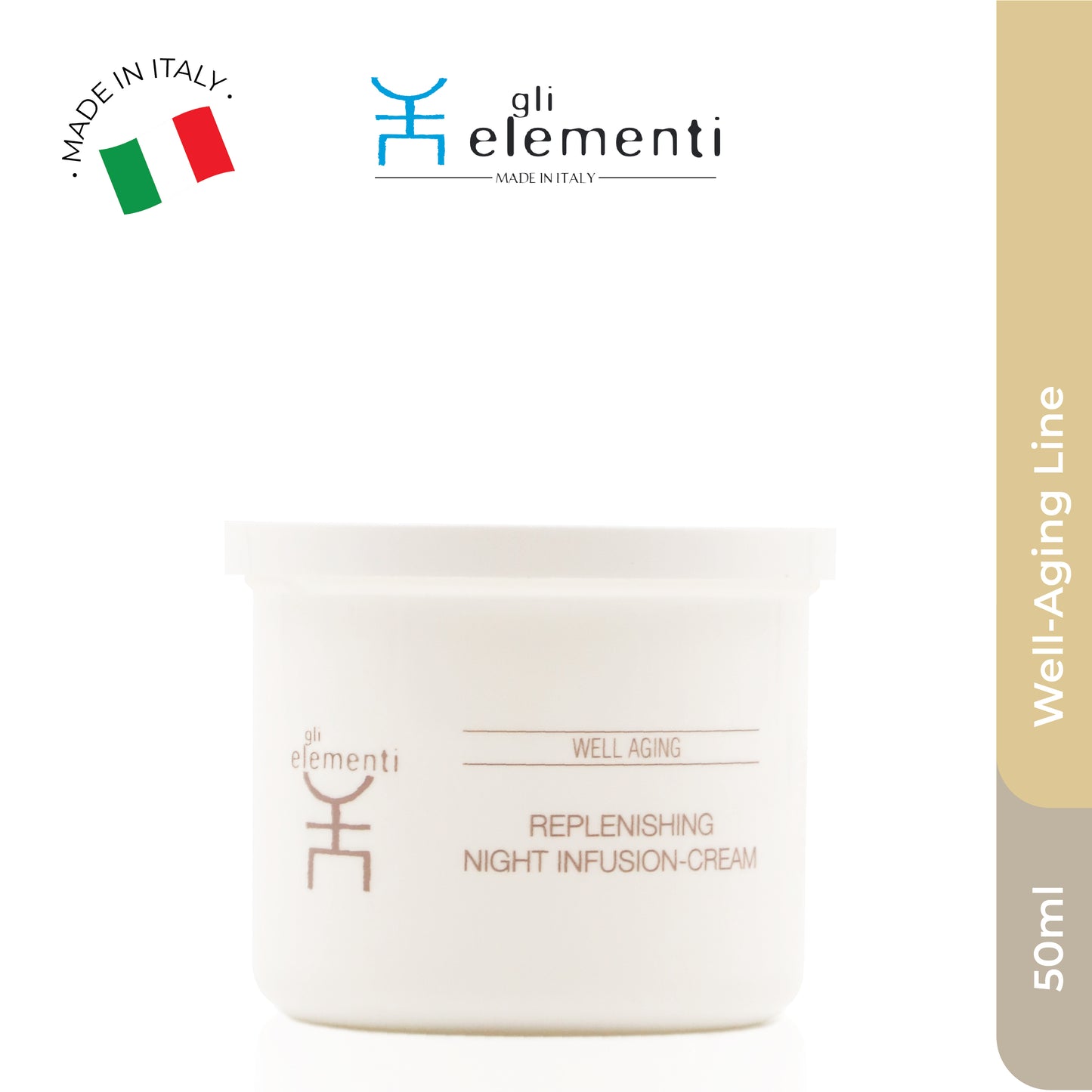 Gli Elementi Replenishing Night Iinfusion Cream 50ml (Refill) MaysonBeauty