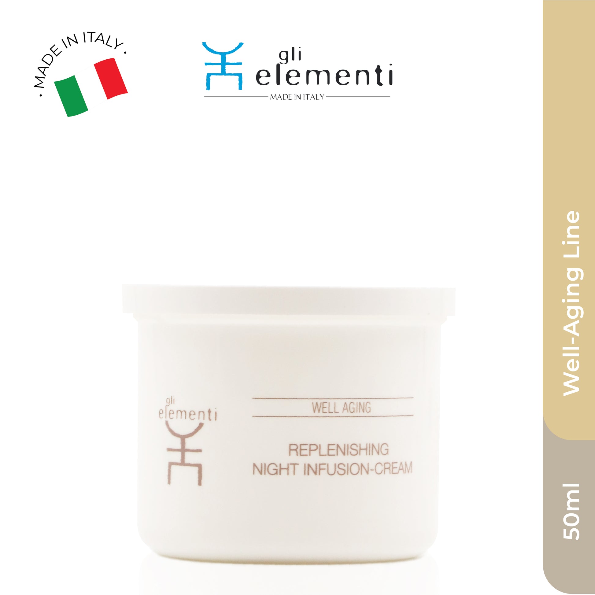 Gli Elementi Replenishing Night Iinfusion Cream 50ml (Refill) MaysonBeauty
