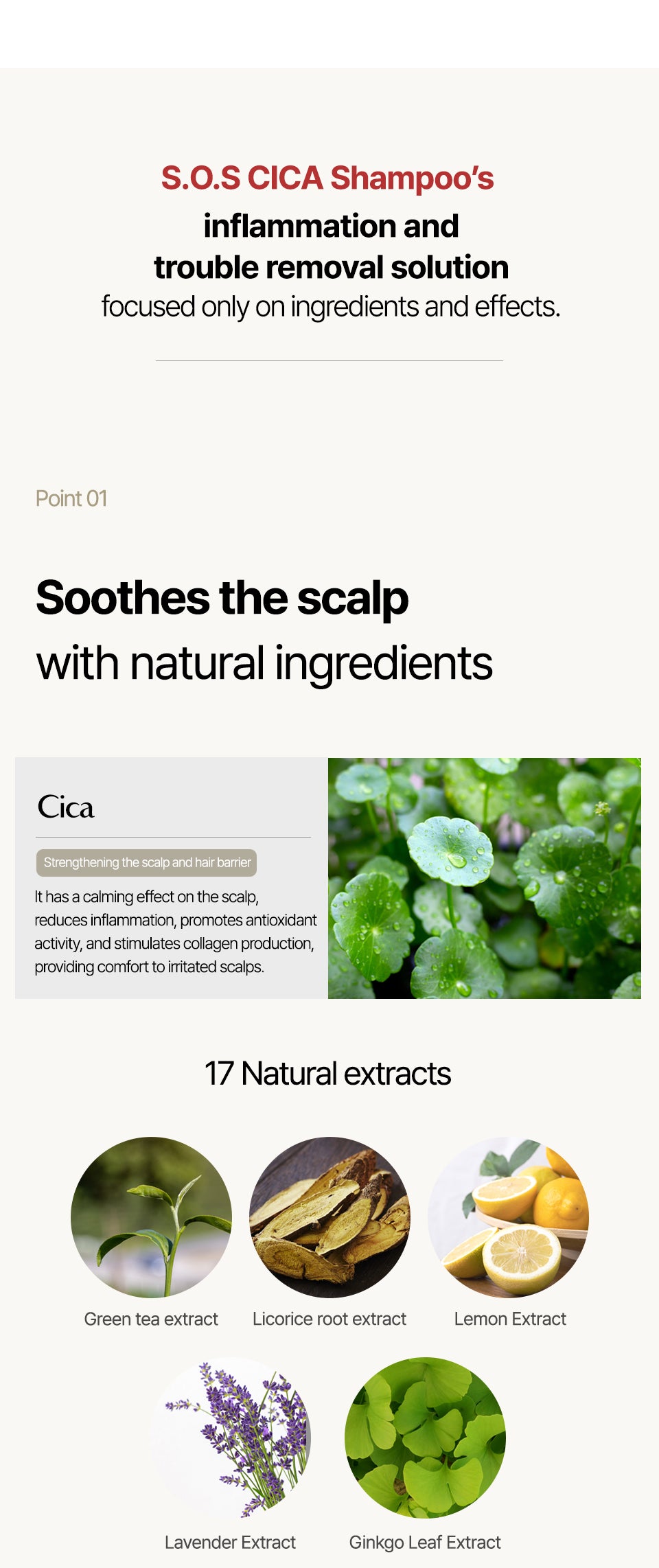 ROOTONIX SOS Cica Scalp Care Shampoo 500ml Mayson Essentials Pte Ltd