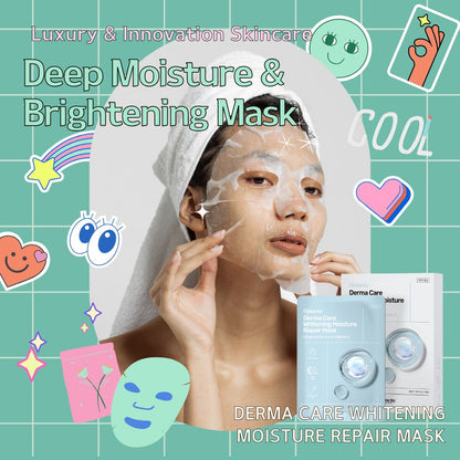 Fionette Facial Mask Collection (10pcs) - Derma Care Whitening Moisture Repair Mask Mayson Beauty