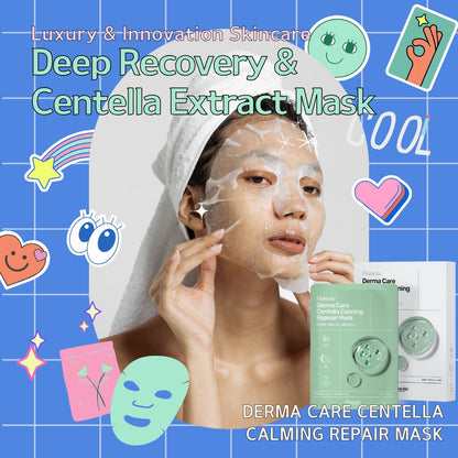 Fionette Facial Mask Collection (10pcs) - Derma Care Centella Calming Repair Mask Mayson Beauty