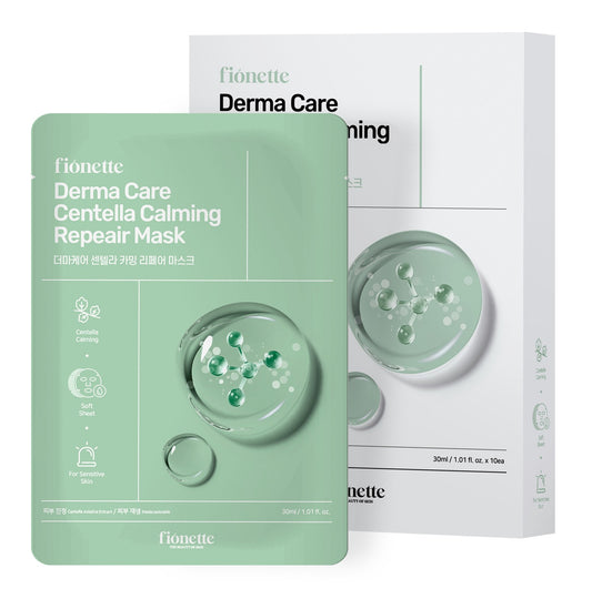 Fionette Facial Mask Collection (10pcs) - Derma Care Centella Calming Repair Mask Mayson Beauty