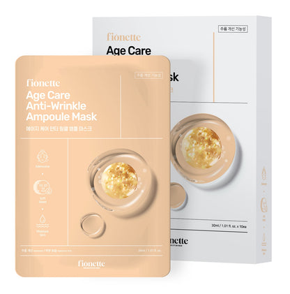 Fionette Facial Mask Collection (10pcs) - Age Care Anti-Wrinkle Ampoule Mask Mayson Beauty