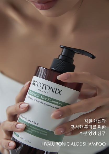 ROOTONIX Moisturizing Hyaluronic Aloe Shampoo for Dry Scalp – 500ml Mayson Essentials Pte Ltd