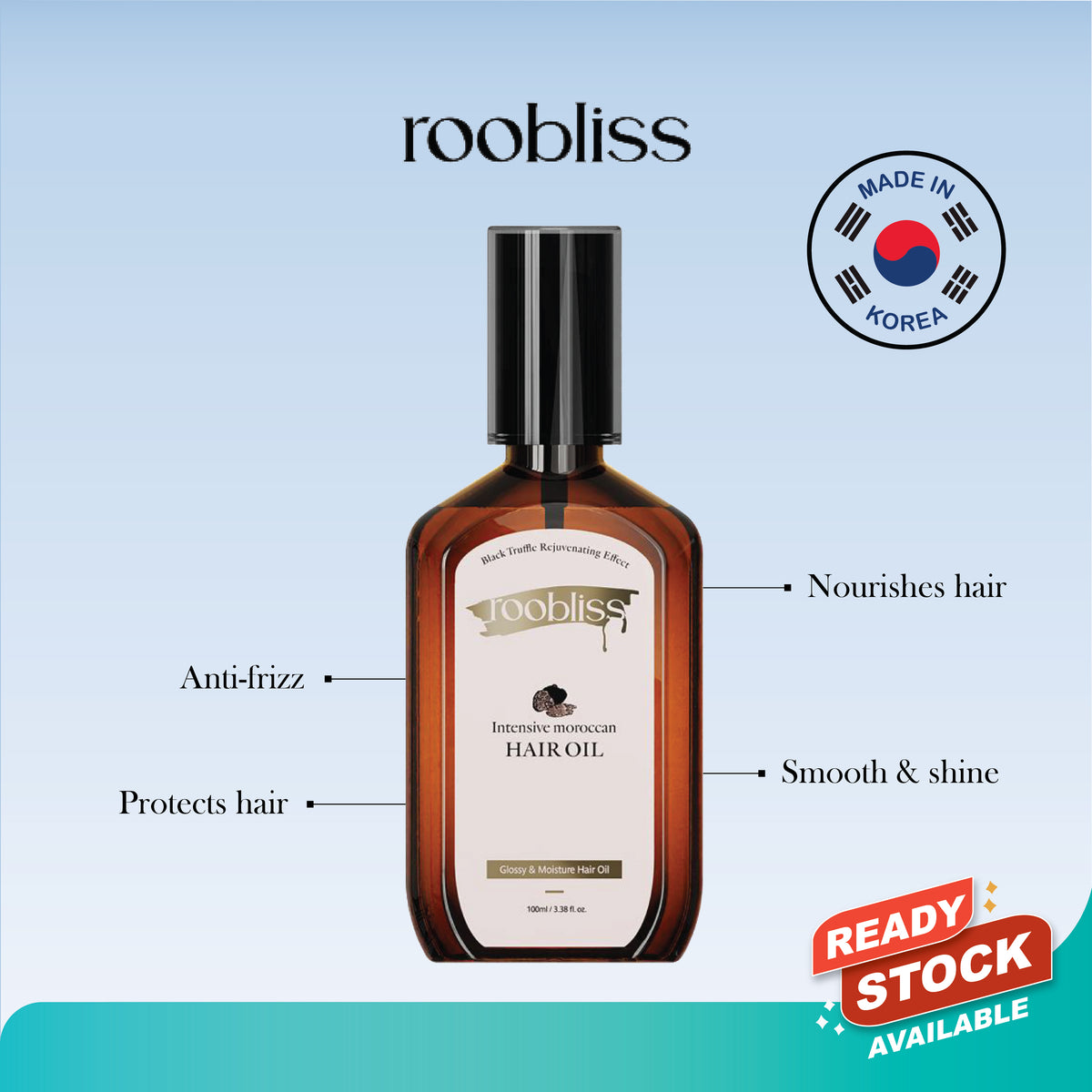 ROOBLISS Intensive Moroccan Hair Oil – 100ml Mayson Essentials Pte Ltd