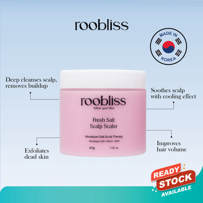 ROOBLISS Fresh Salt Scalp Scaler – 200g Mayson Essentials Pte Ltd