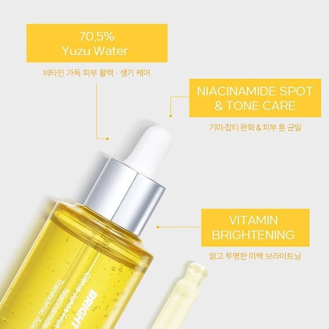 Hydrating brightening serum with Vitamin C and niacinamide