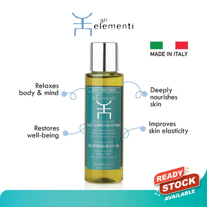 Gli Elementi De-stress Body Oil 100ml Mayson Beauty
