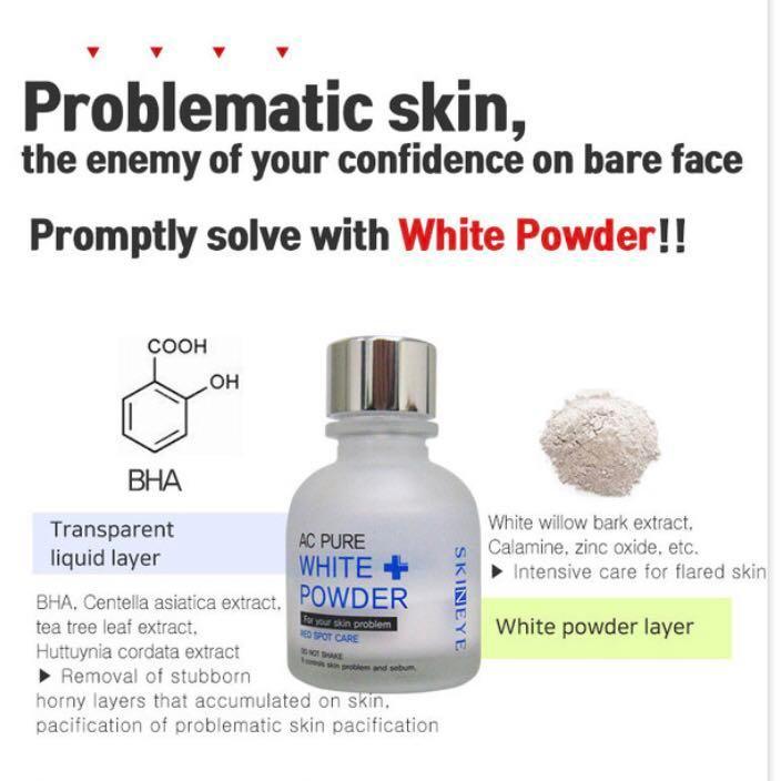 SKINEYE AC Pure White Powder 20ml - Spot Care/Acne Treatment MaysonBeauty