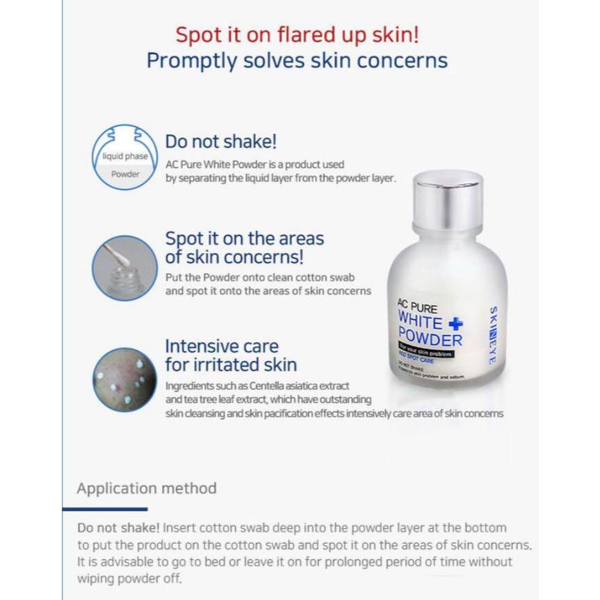 SKINEYE AC Pure White Powder 20ml - Spot Care/Acne Treatment MaysonBeauty